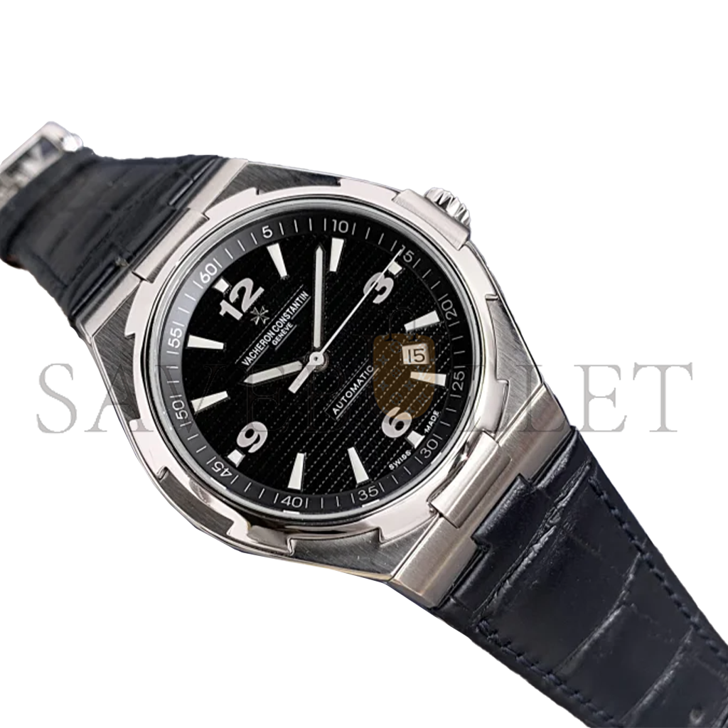 VACHERON CONSTANTIN BLACK LEATHER STRAP 42MM WATCH 47040/B01A-9094
